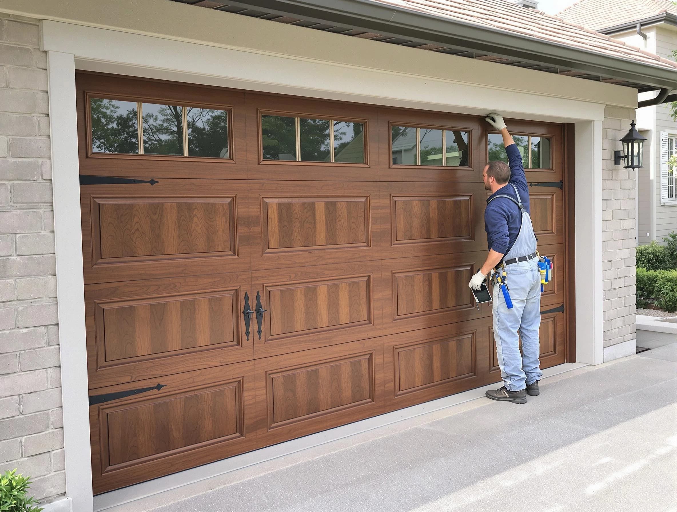 Custom garage door showcase by Colonial Heights Garage Door Repair in Colonial Heights