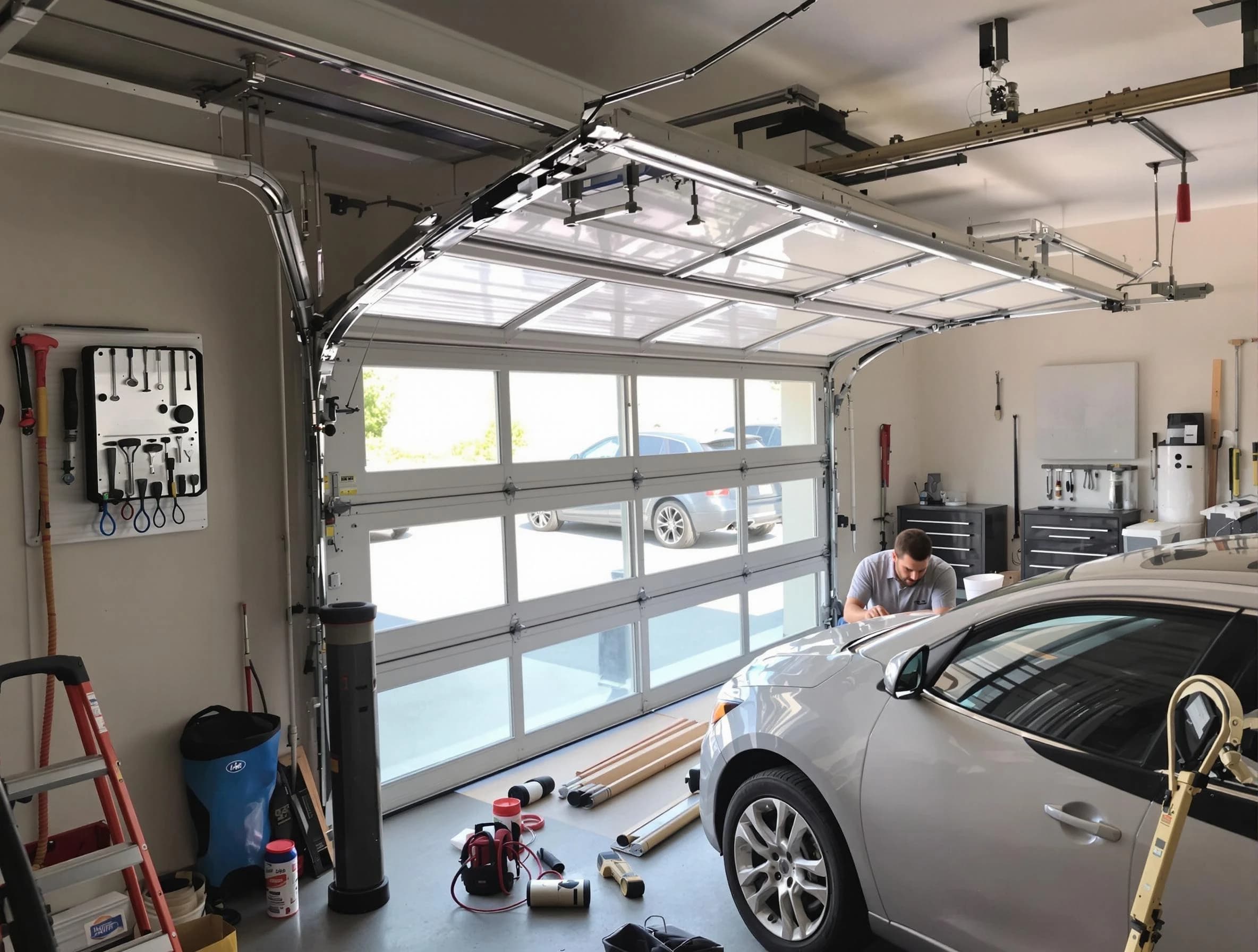 Garage door noise reduction service by Colonial Heights Garage Door Repair in Colonial Heights