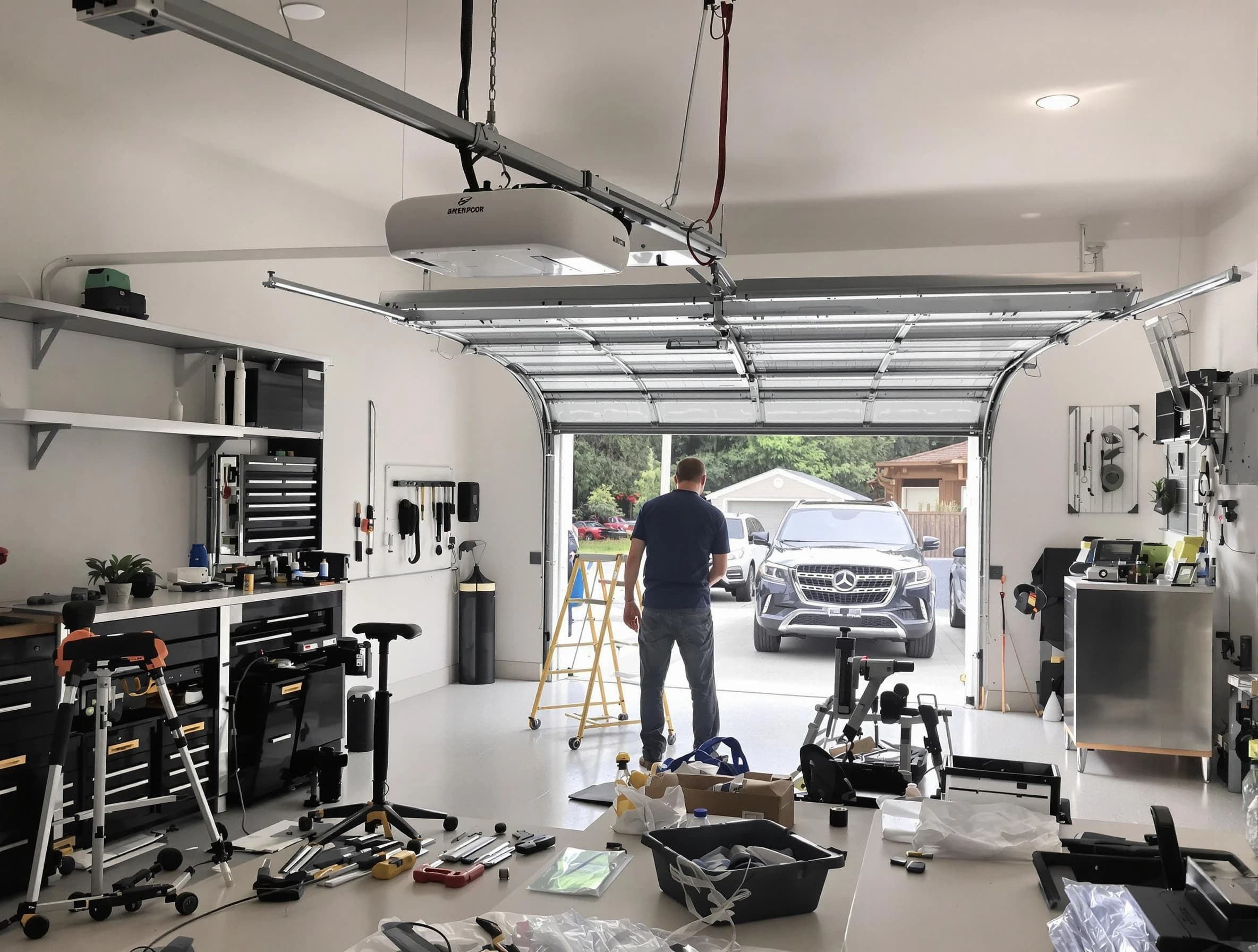 Garage door opener installation by Colonial Heights Garage Door Repair in Colonial Heights