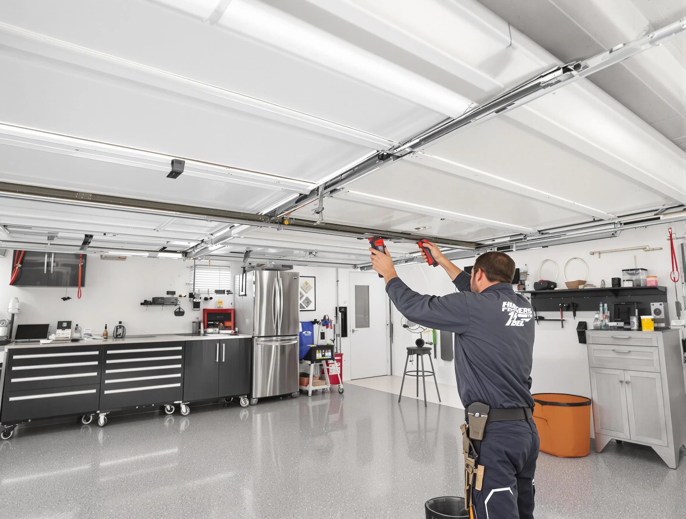 Overhead garage door repair service by Colonial Heights Garage Door Repair in Colonial Heights