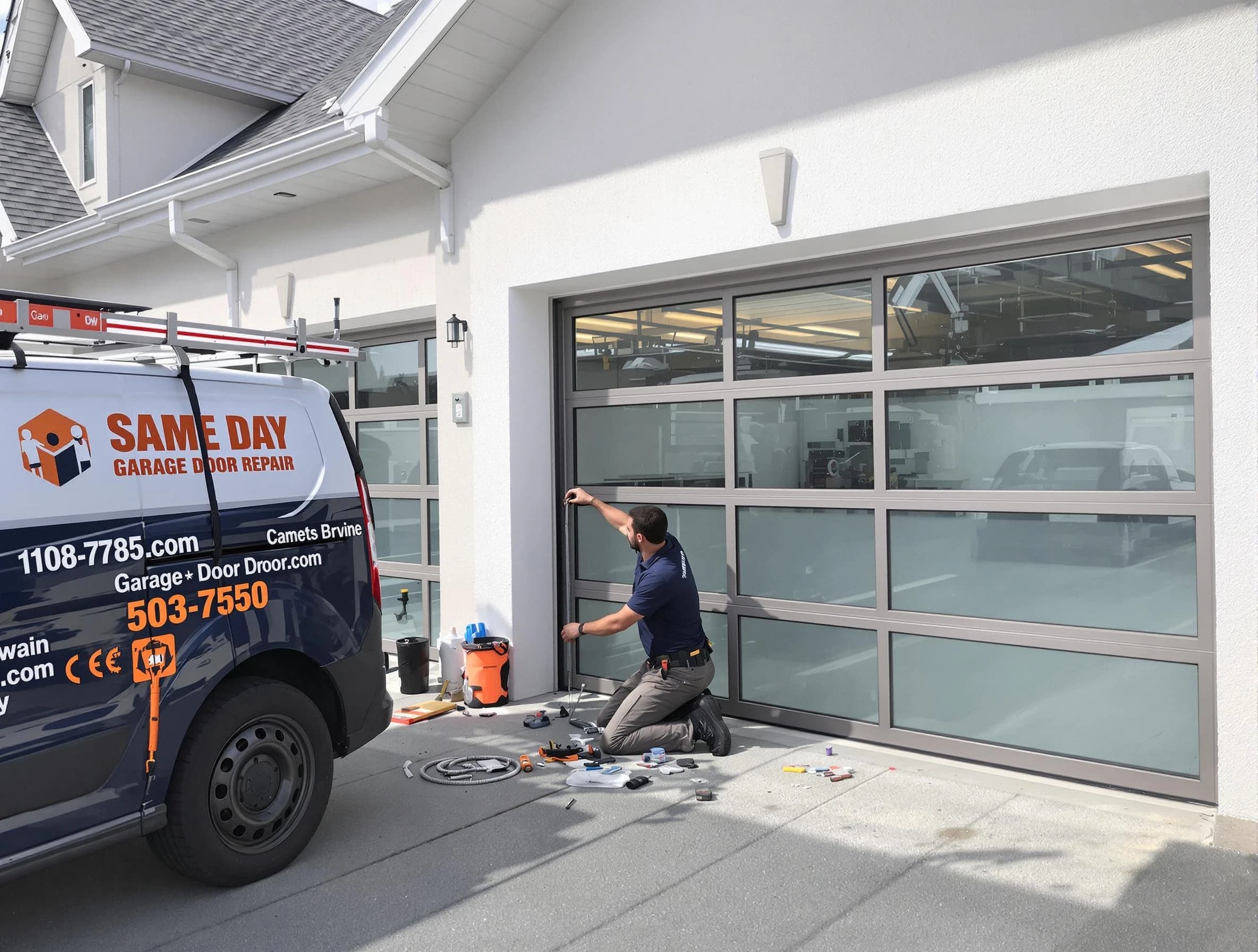 Same-day garage door repair service by Colonial Heights Garage Door Repair in Colonial Heights