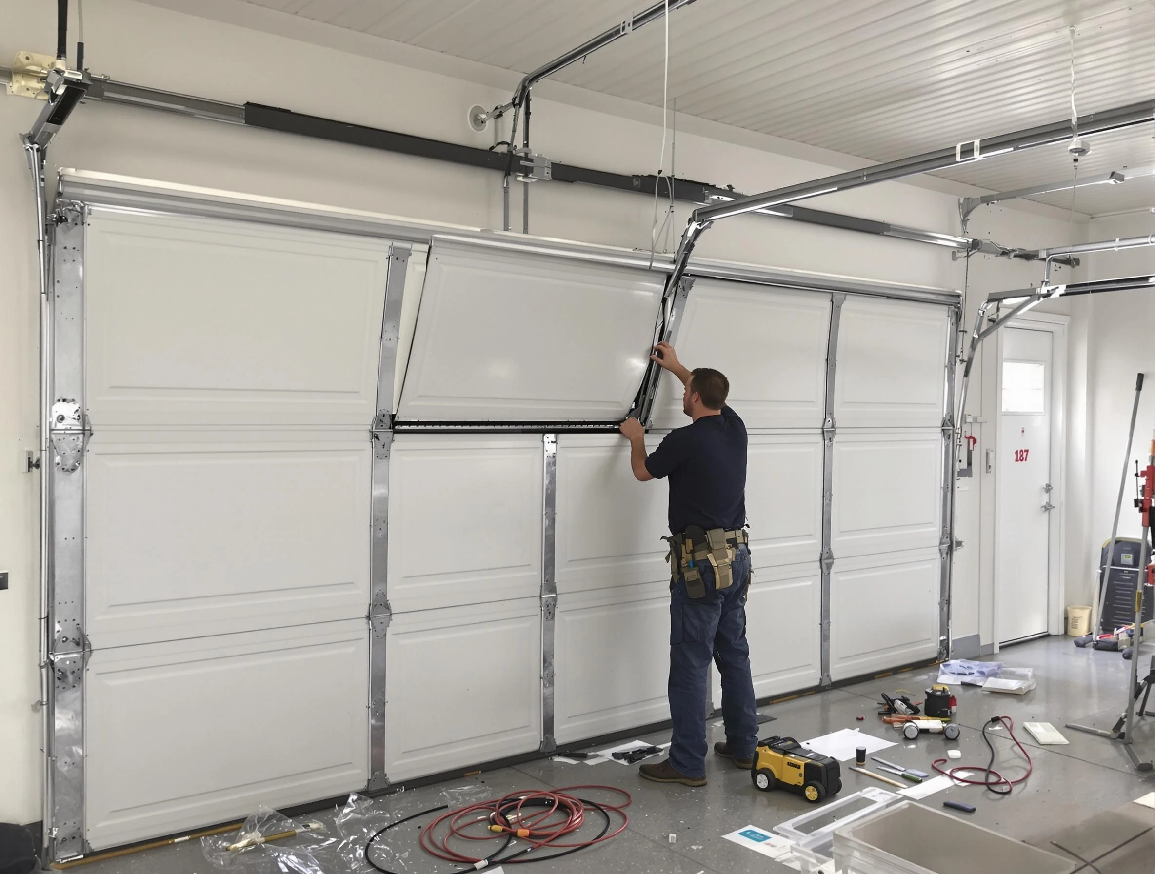Garage Door Section Replacement in Colonial Heights