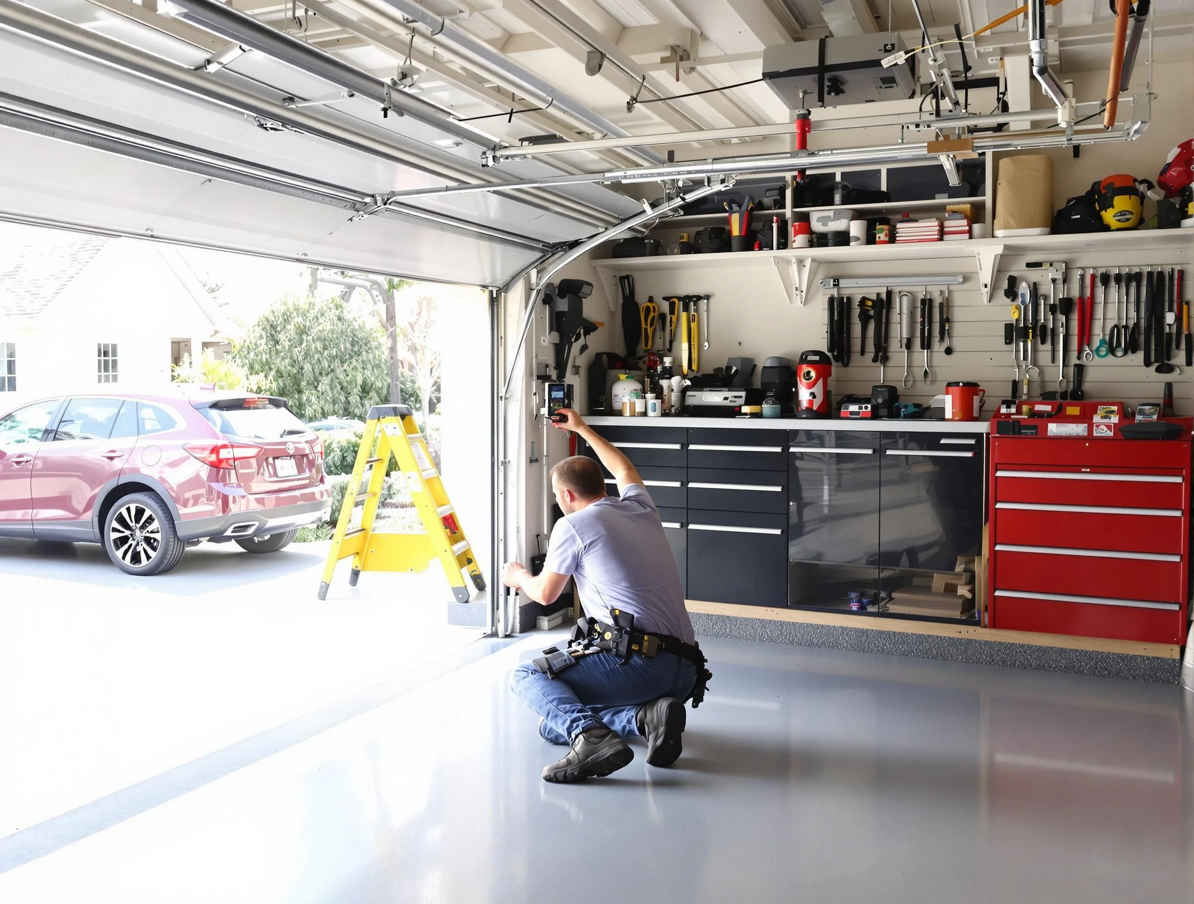 Local garage door repair service by Colonial Heights Garage Door Repair in Colonial Heights