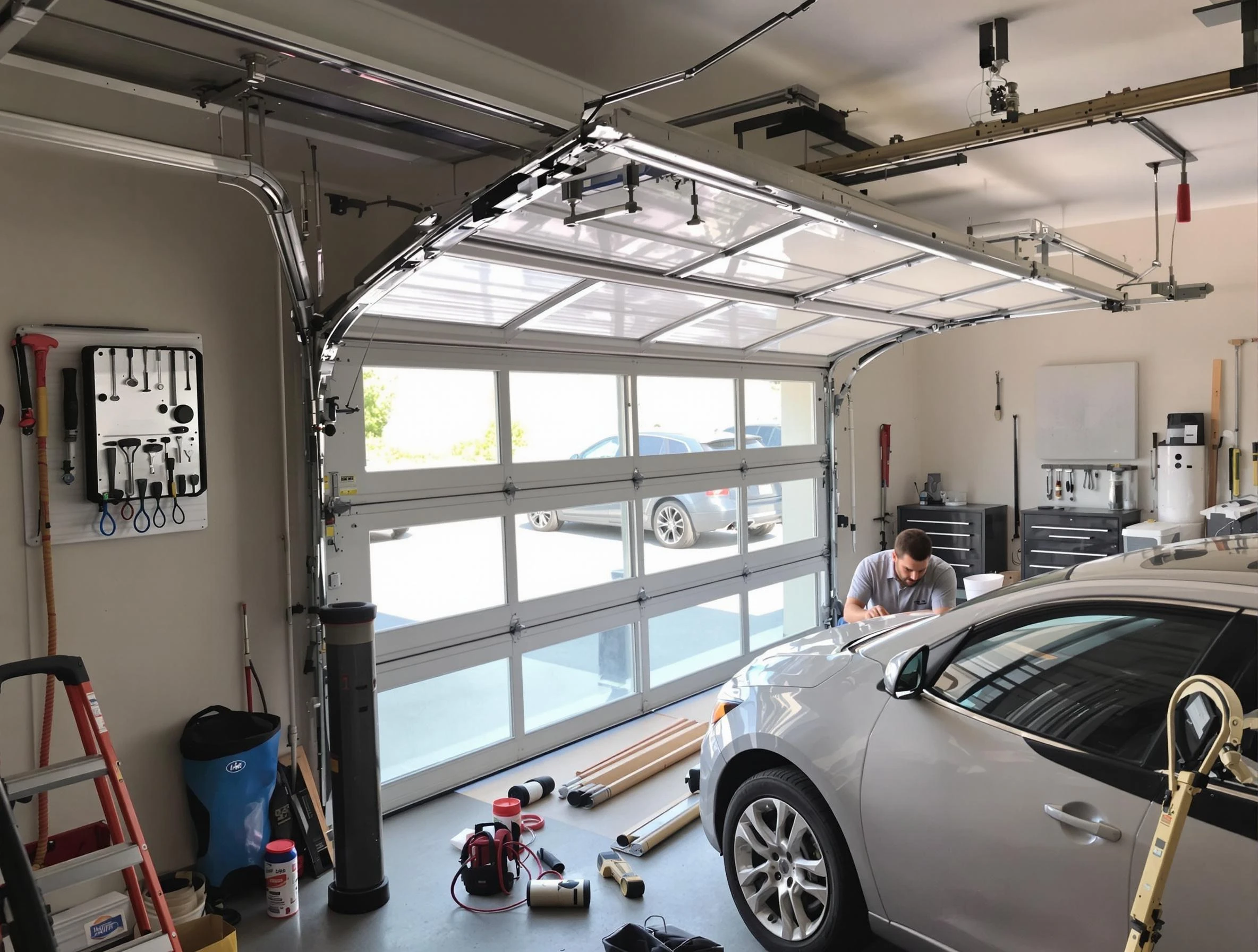 Garage door noise reduction service by Colonial Heights Garage Door Repair in Colonial Heights