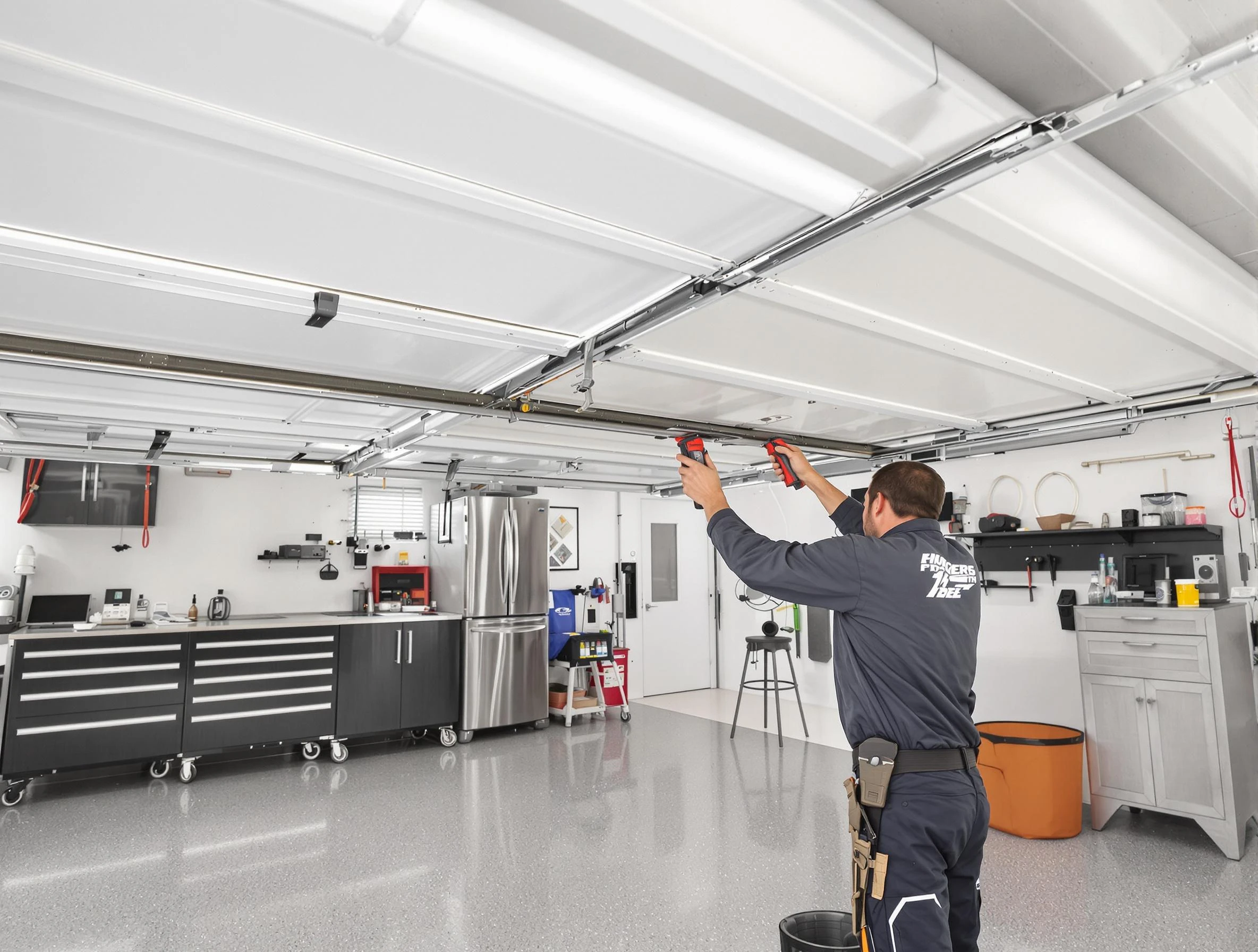 Overhead garage door repair service by Colonial Heights Garage Door Repair in Colonial Heights