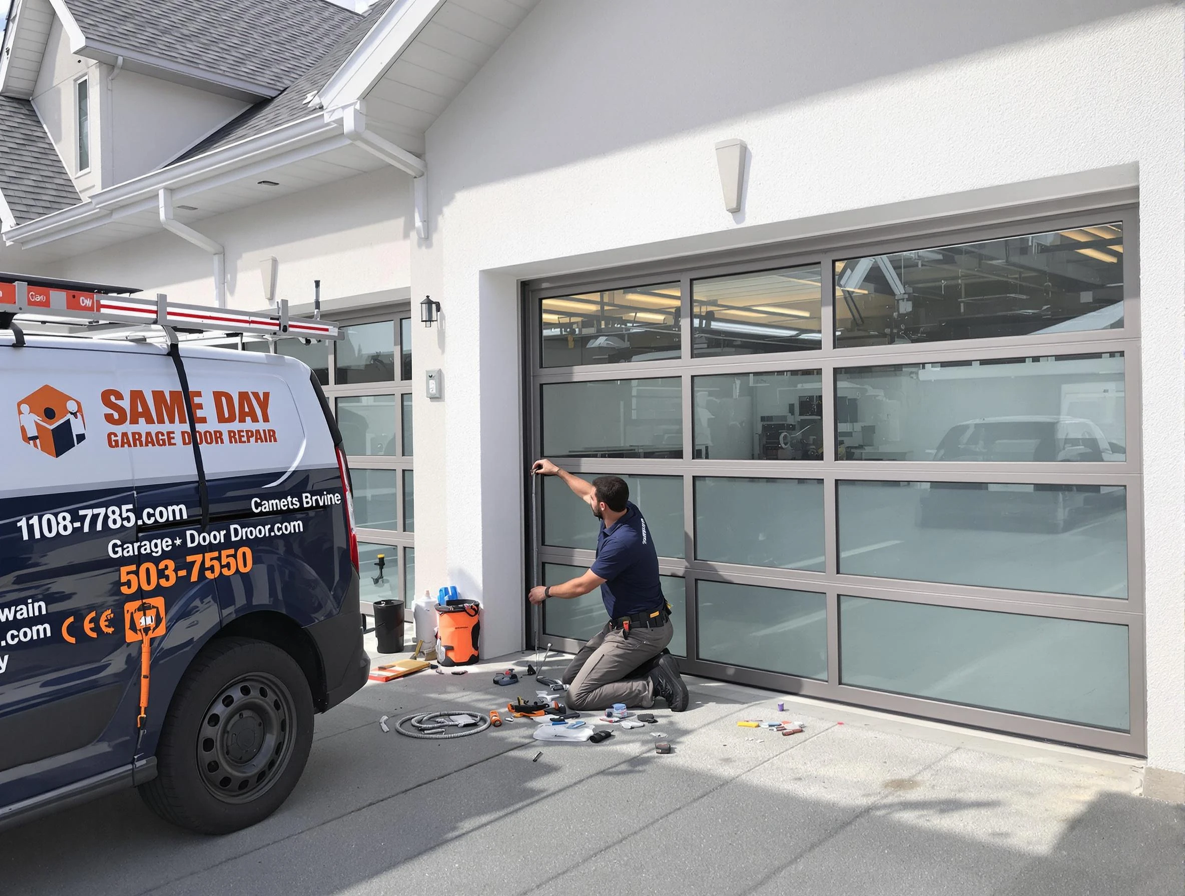 Same-day garage door repair service by Colonial Heights Garage Door Repair in Colonial Heights
